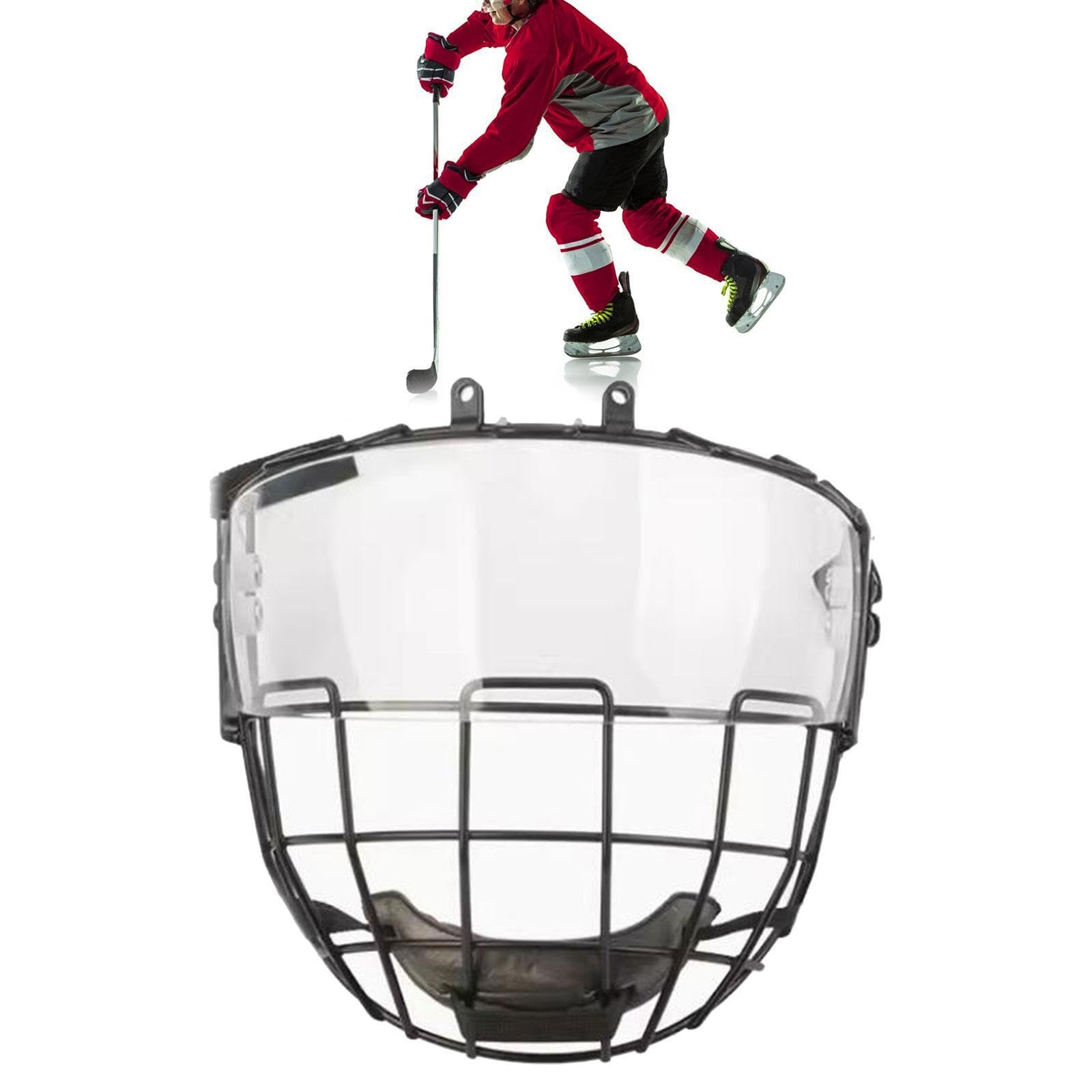 Okulary ochronne do futbolu amerykańskiego. Uniwersalny daszek | zarysowania. Zapewnia trwałość i wygodę na boisku lub lodowisku. Do Kask ochronny do hokeja lodzie.