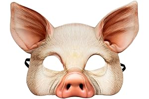 Dzrige Halloween Piggy Mask: Spooktacular Disguise for Festivities