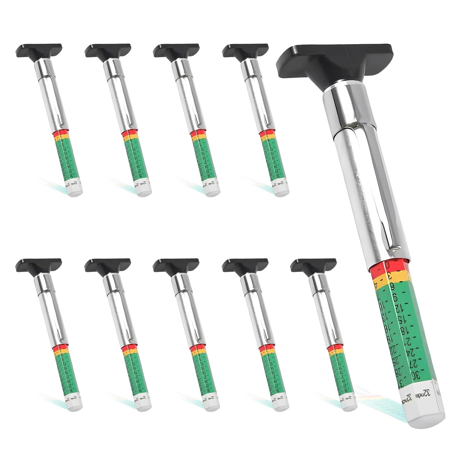 10 Pcs Tyre Tread Depth Gauge UK, Digital Tire Tread Depth Gauges for