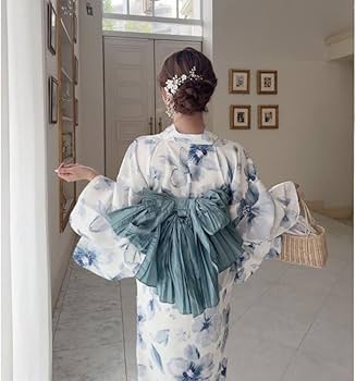 Amazon.co.jp: グレイル 水彩花柄浴衣セット/2wayセパレート浴衣/二部