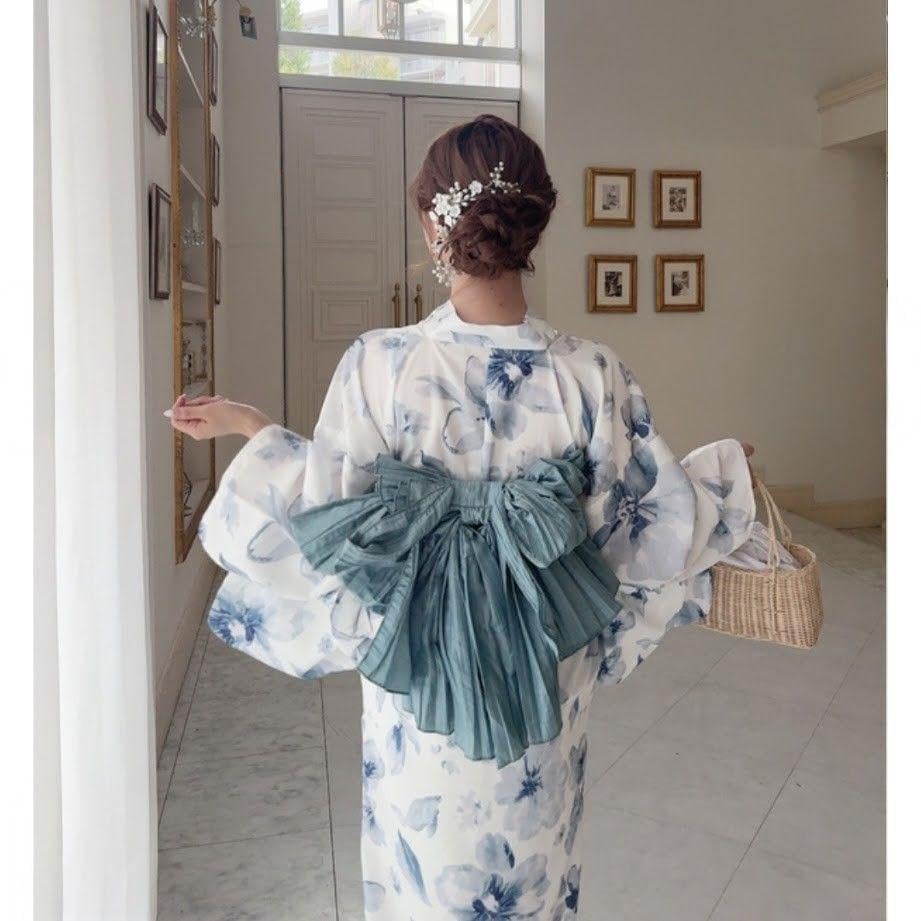 Amazon.co.jp: グレイル 水彩花柄浴衣セット/2wayセパレート浴衣