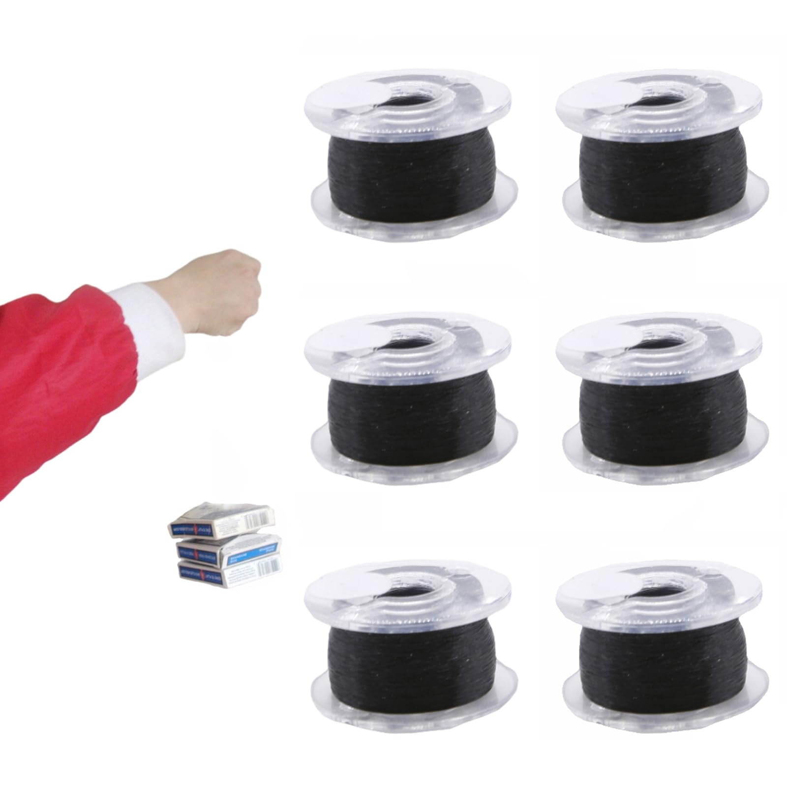 Filo Invisibile Elastico Per Magia 20m – Trasparente, Si Allunga 6 Volte – Per Trucchi Di Levitazione E PK - 4