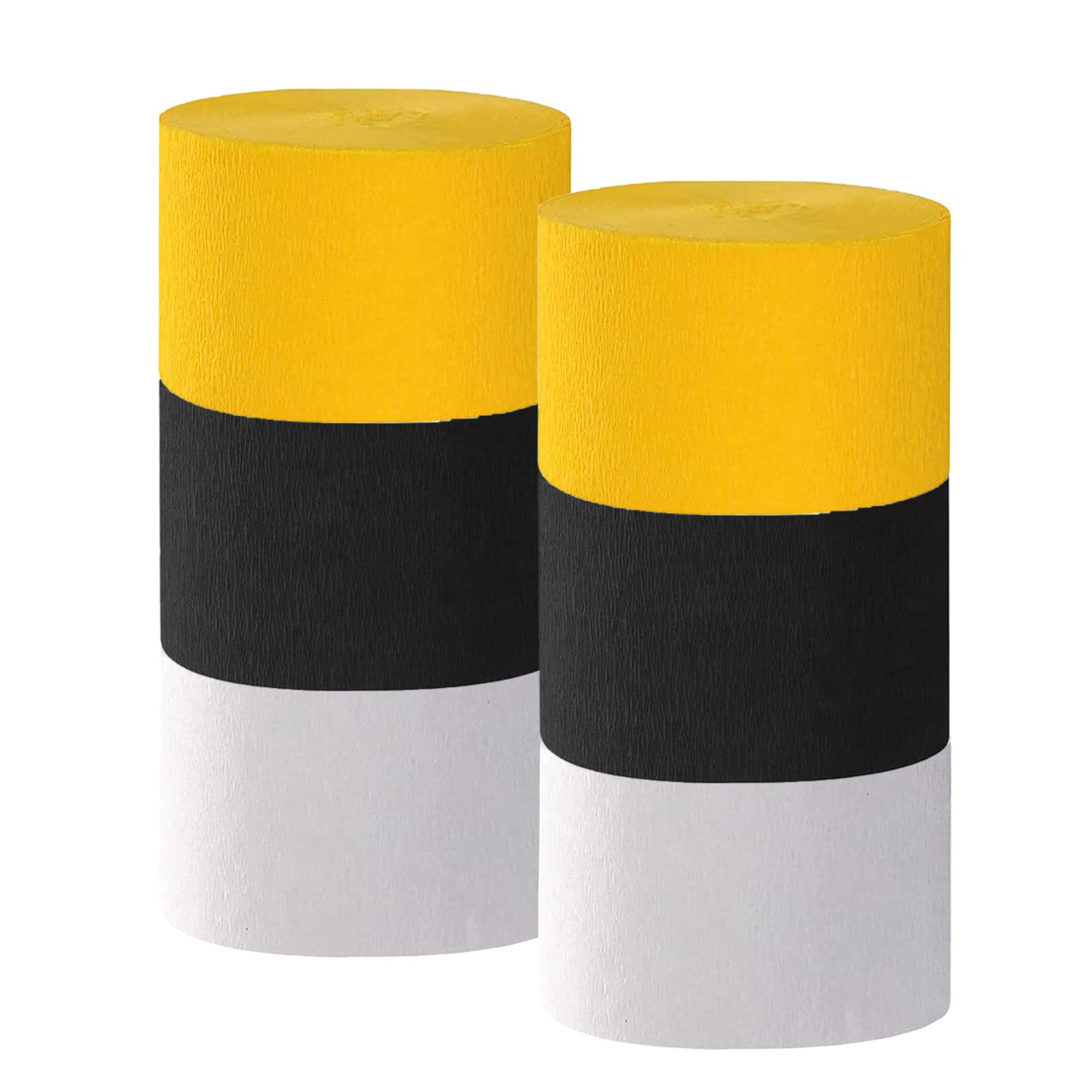 Orange Crepe Paper Streamers Party Streamer Decorations - Party Decoration Supplies - Great for Various Birthday Party Wedding Festival Party Decorations (12 Rolls, Orange)