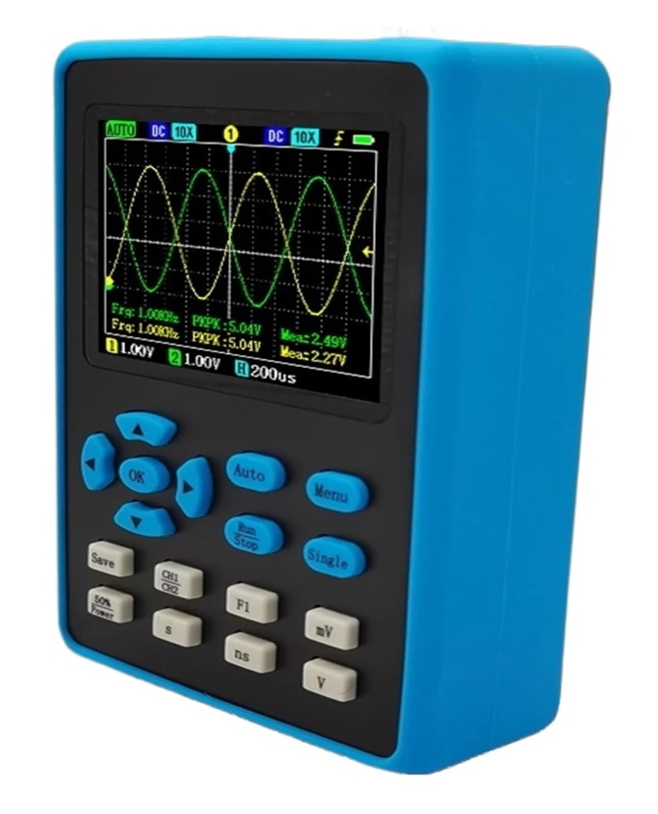 Oscilloscope numérique D-SO2512G/D-SO2511G, bande passante de 120M, double/simple canal, affichage de sensibilité verticale de 10mv, analyse FFT(DSO2512G)