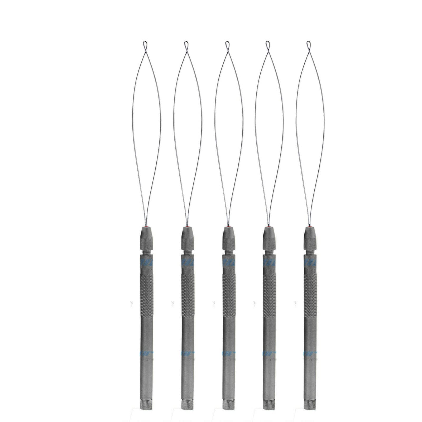 Hair Extensions Wire Pulling Hoop Loop Tool Nano Ring Micro Hook Threader Needle Set (5 Pcs)