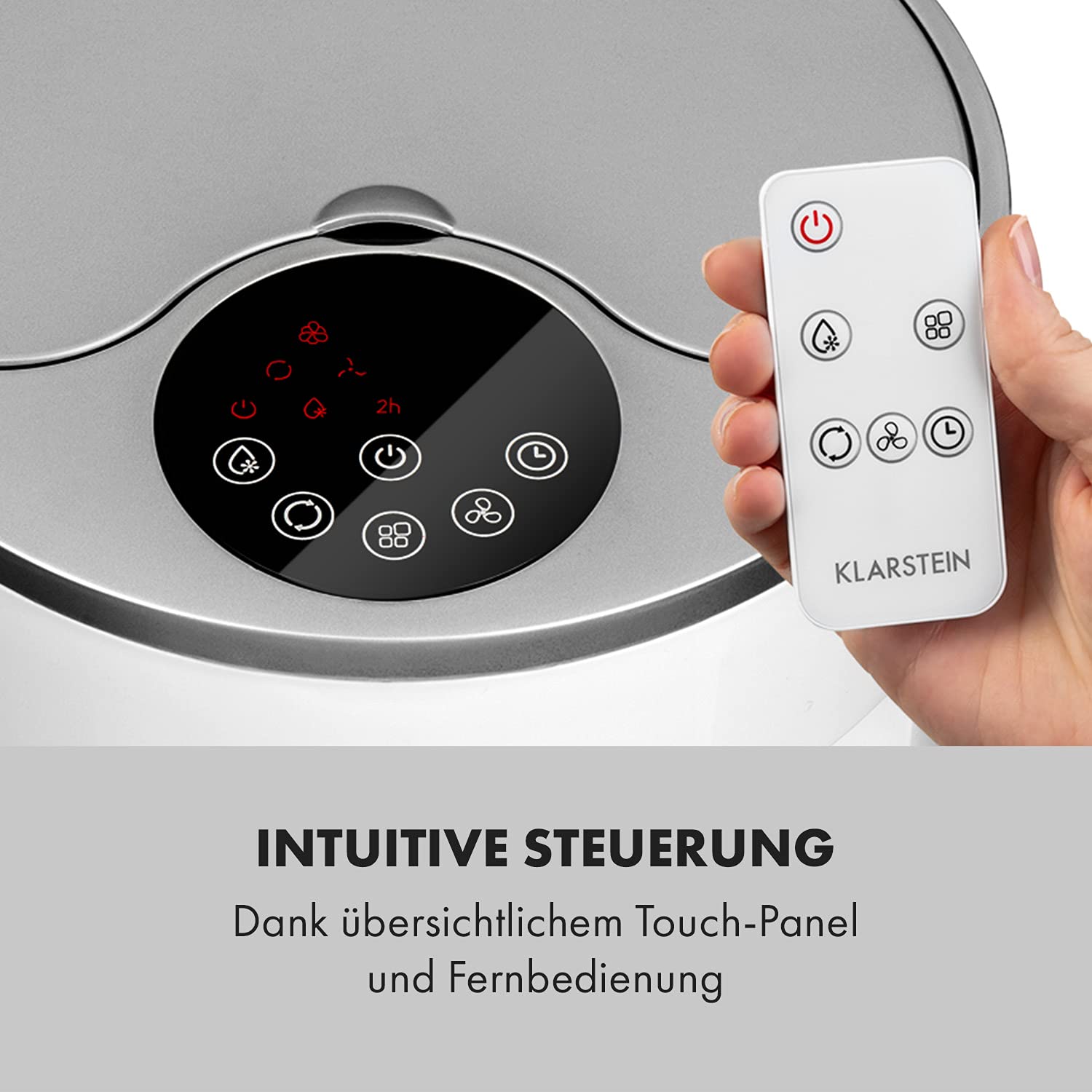 Klarstein Skyscraper Ice Smart 4-in-1 Rafraîchisseur d'air & Ventilateur WiFi 210m³/h Télécommande Noir | Leroy Merlin Klarstein Skyscraper Ice Smart 4-in-1 Rafraîchisseur d'air & Ventilateur WiFi 210m³/h Télécommande Noir | Leroy Merlin