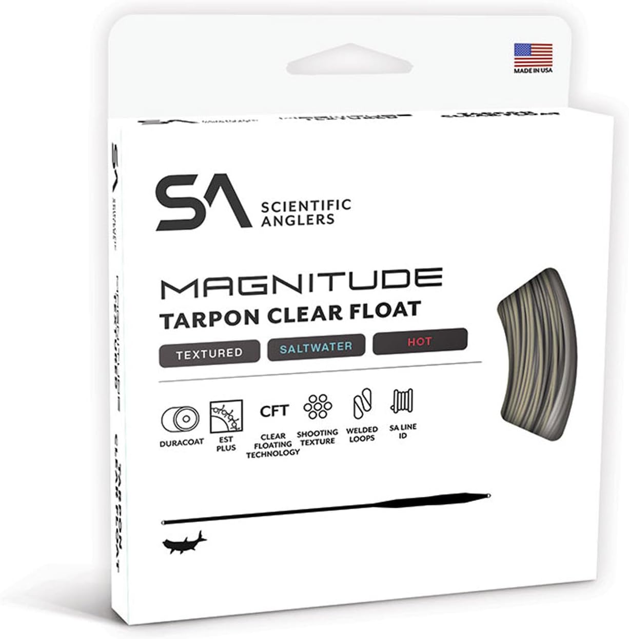 Scientific Anglers Magnitude Textured Tarpon Clear Float Tip Saltwater Fly Line