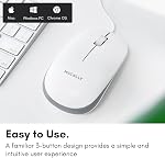 Souris USB Filaire Macally pour Mac et Windows - Plug and Play, Souris d'Ordinateur Filaire à 3 Boutons pour MacBook Pro/Air, Apple iMac, Ordinateur Portable, PC de Bureau, Notebook, Disposition de Roue de Défilement avec Long Câble