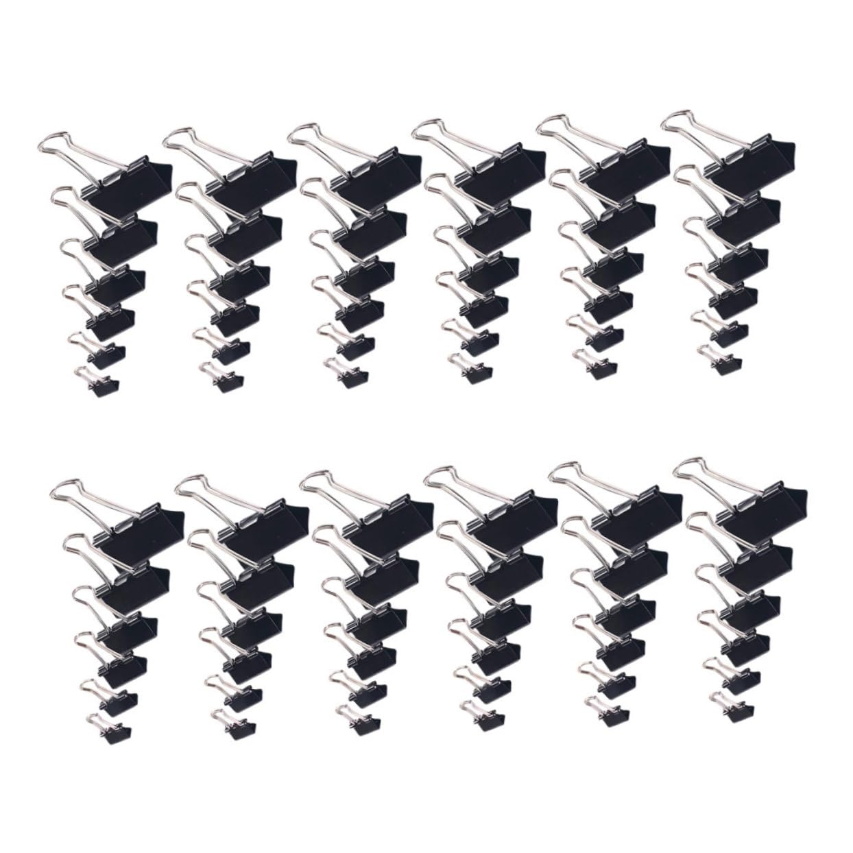 SHINEOFI 120 Piezas Clips de Carpeta de Metal Clips Pequeños para Papel Sujetadores Metálicos para Papel Abrazaderas Metalicas para Carteles de Suministros de Oficina