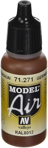 Vallejo Pintura alemana marrón rojo 0.6 fl oz