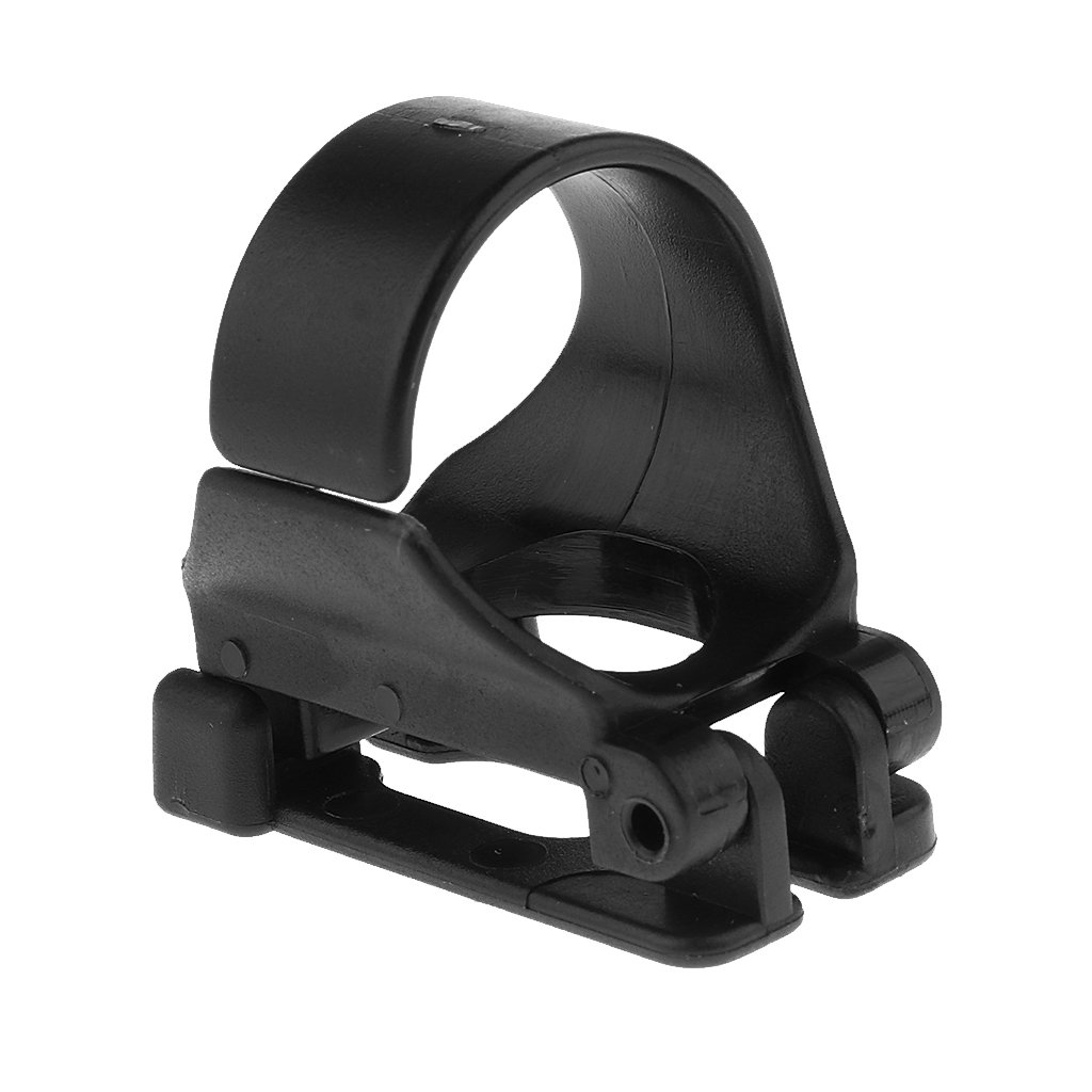 Dovewill Scuba Dive Universal Plastic Clip Snorkel Keeper Retainer Replacement Snorkeling Equipment, Black