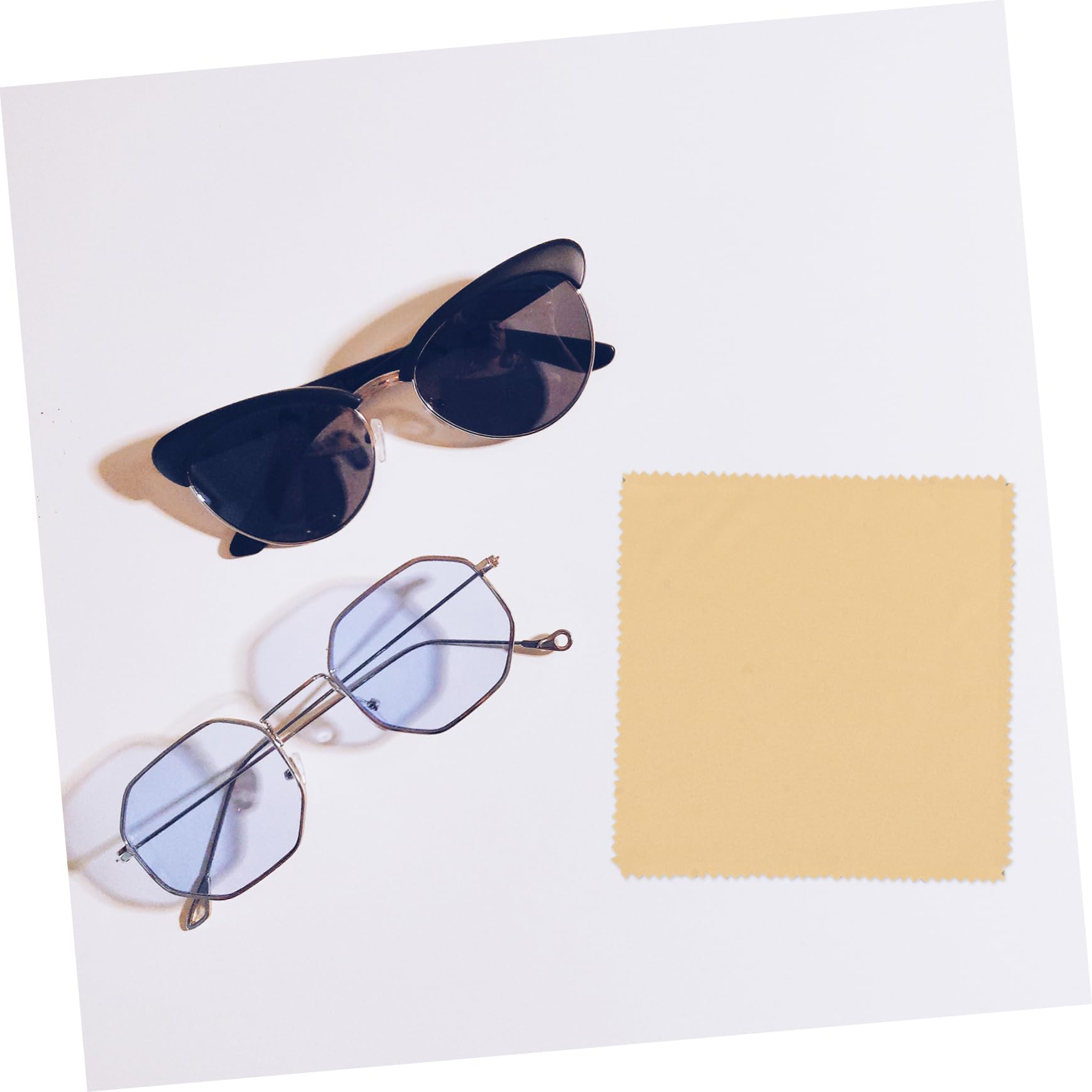 FRCOLOR 200 Uds Gafas De Tela Limpiador De Gafas Gafas Paño De Limpieza Limpieza De Lentes Paño Paño De Limpieza Para Gafas Lentes Ojo De Vidrio Paños Limpios De Fibra