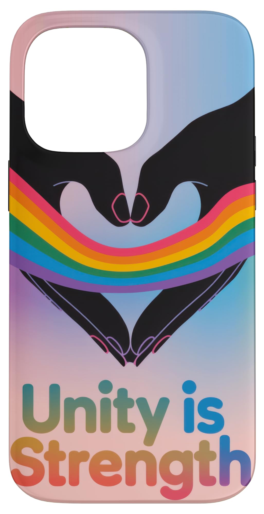 Rainbow Lgbt Pride Awareness Love Heart Case for iPhone 14 Pro Max