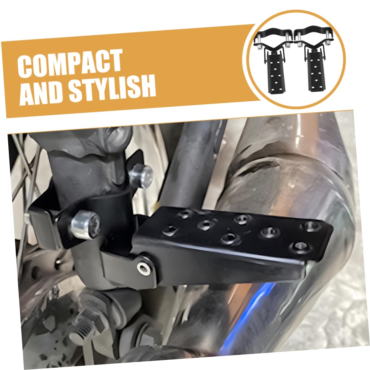 ULTECHNOVO 4paia Poggiapiedi Posteriori Per Bici Pedali Antiscivolo Accessori Per Ciclismo Facile Installazione Design Compatto e Durevole Per Mountain Bike e Bmx