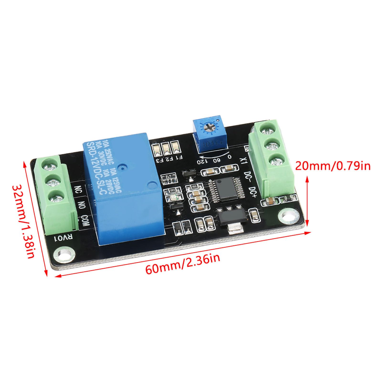 Accensione Pvl Modulo Timer Di Ritardo 12 V Con Doppio Display Digitale
