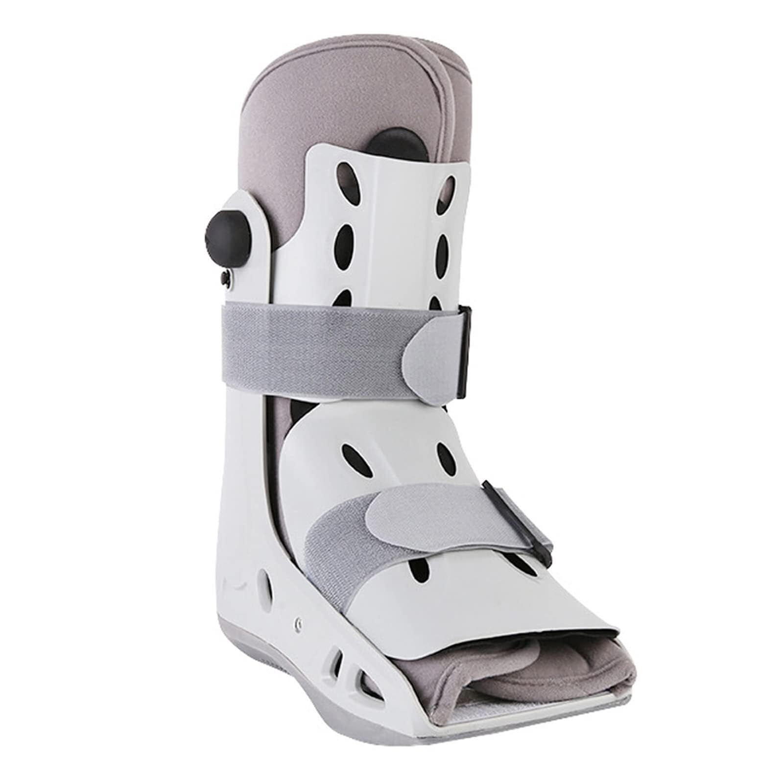 Botas for caminar for fracturas Soporte de correa de ortesis transpirable Férula plantar for lesiones de tobillo y pie Cirugía Esguince de tobillo Pies izquierdo y derecho Blanco