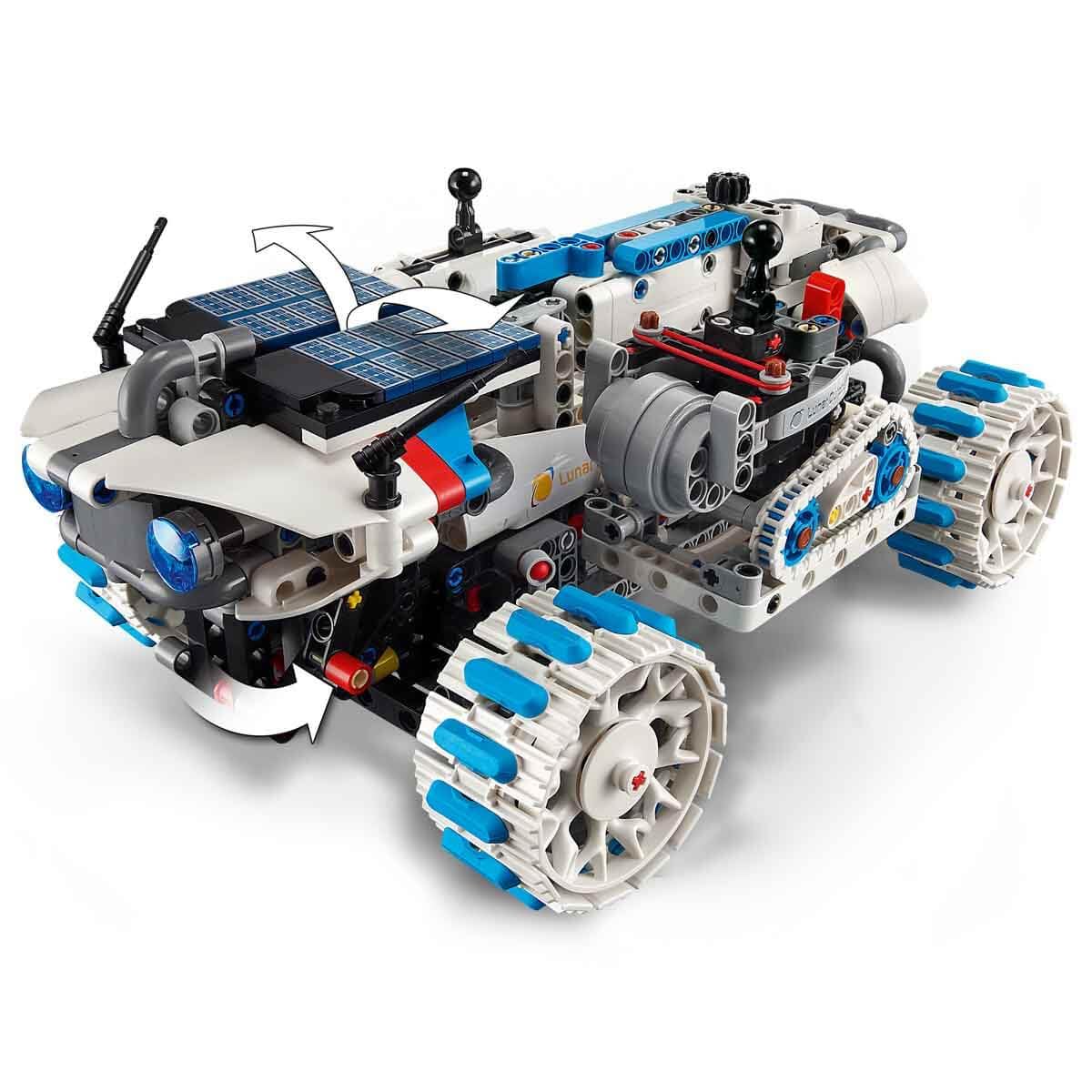 LEGO Technic Veicolo Spaziale Rover Lunare Lunar Outpost - Giocattolo Interattivo STEM con Braccio, Pannelli Solari e Modello di Robot - Regalo di Compleanno per Bambini e Bambine da 10 Anni - 42211