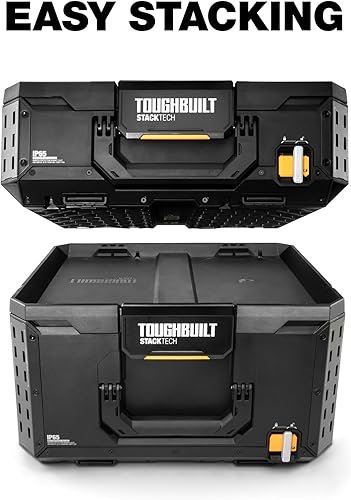 Miniatura 3 de ToughBuilt StackTech - Caja de herramientas de 3 cajones, caja de herramientas portátil resistente, capacidad de 50 libras, organizador de
