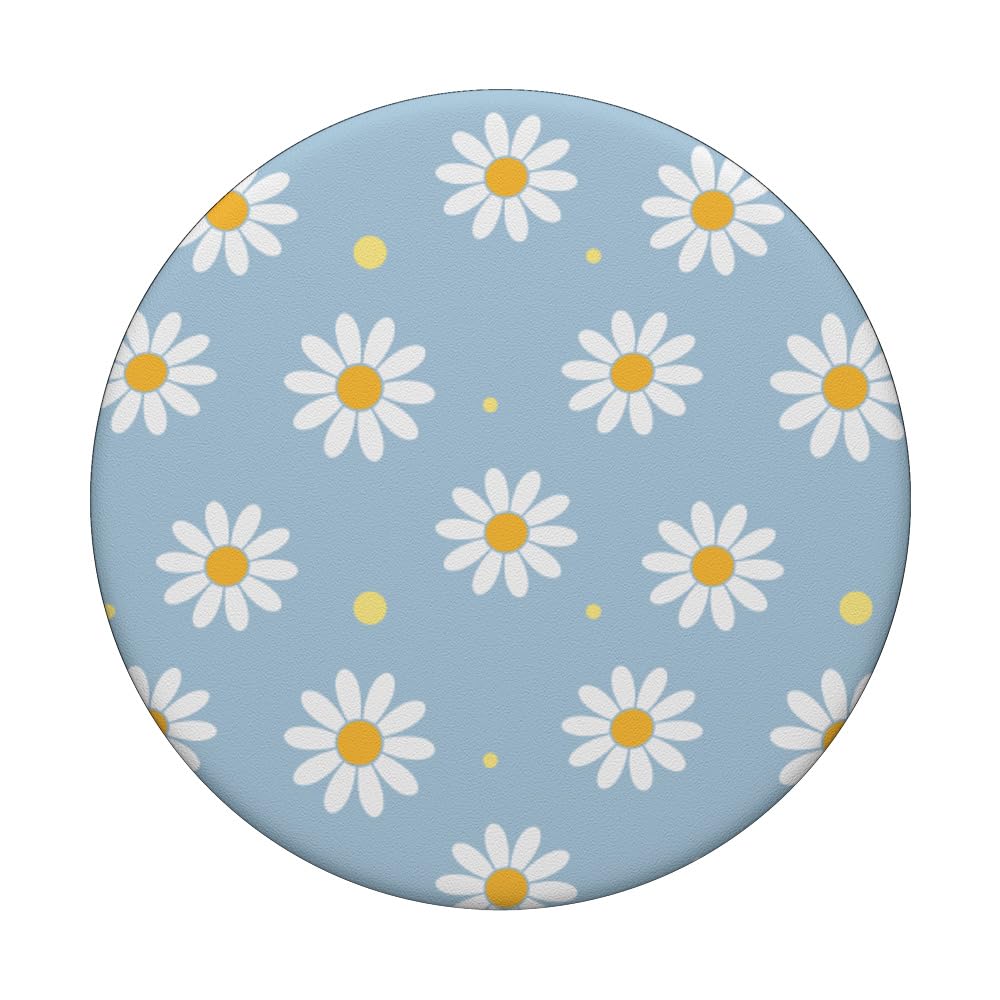 Real Pansy Daisy Flower Handmade Phone Grip, Magnetic Four Leaf...