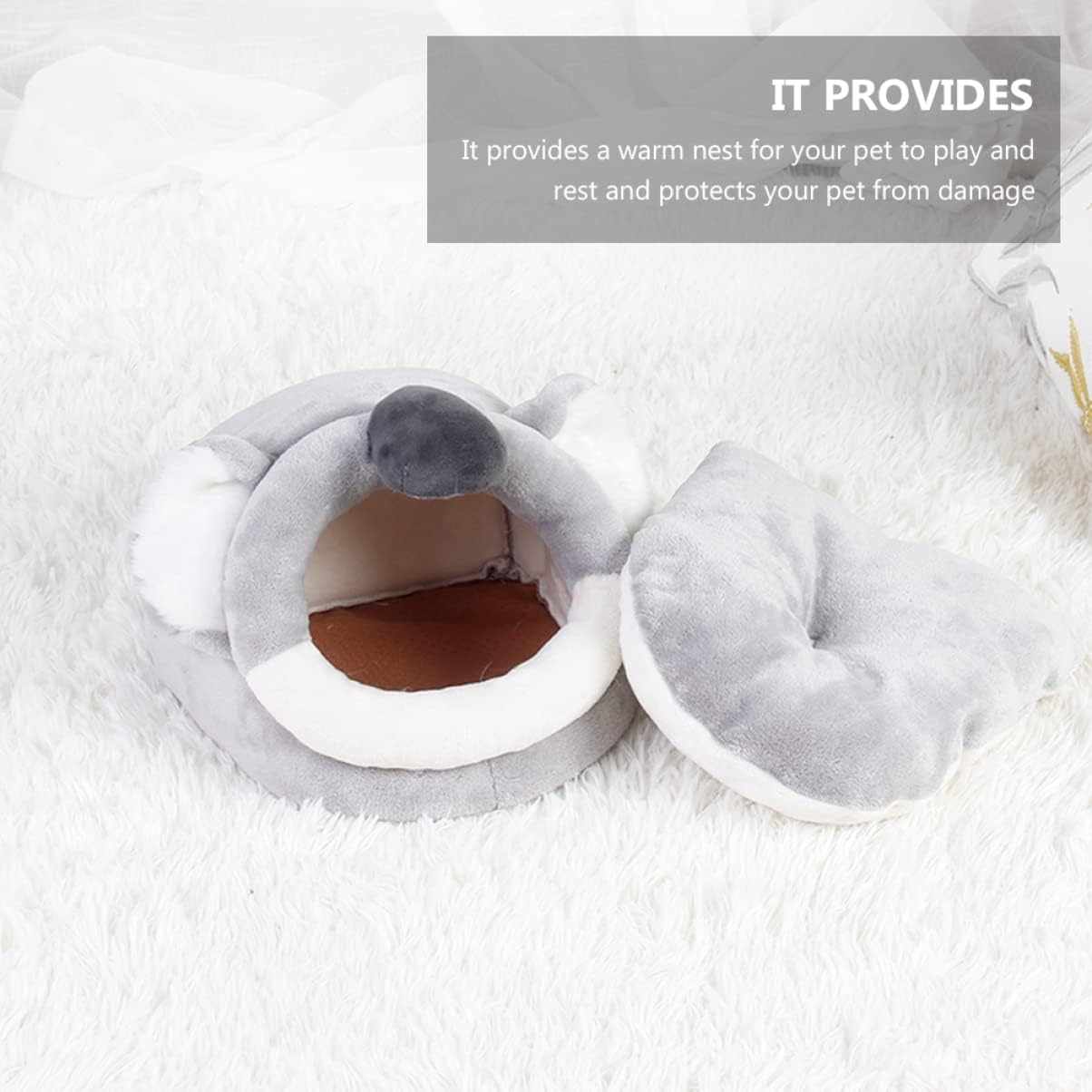 TOYANDONA Cartoon Hamster Bed Cozy Small Pet Nest Thickened Warm Design for Guinea Pigs and Hamsters and Practical Hideout for Comfort and Safety