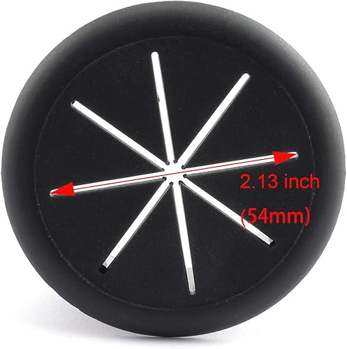 Miniatura 3 de HJ Garden 2 ojales flexibles de escritorio de 2-3/8 pulgadas, organizador de alambre, cubierta de agujero para administrar y ocultar cables de