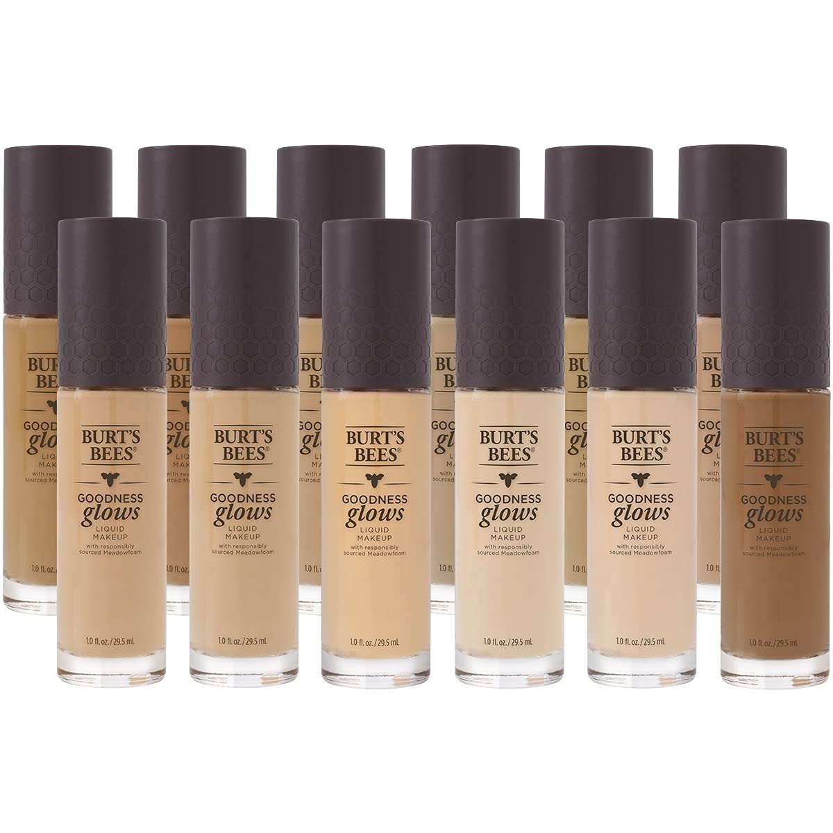 Burt's Bees Goodness Glows Liquid Makeup, Buff - 1.0 Ounce