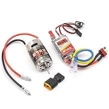 Brushed Power Combo 390 28T Motor 60/320A ESC BEC 6V/2A Splash-Proof for 1/10 1/16 1/18 RC Buggy Car Traxxas LaTrax Teton Rally Desert Prerunner Losi Mini-T 2.0 LMT 4WD, RC Drift Buggy Truck Car