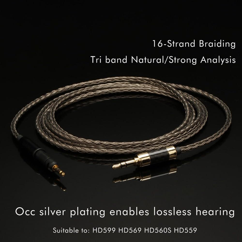 HiFi 7N OCC Mini-TRS-Klinkenstecker 3,5 mm auf 3,5 mm Stereo-Aux-Stecker Audio-Eingangskabel Lautsprecherkabel für Kopfhörer Sound PC