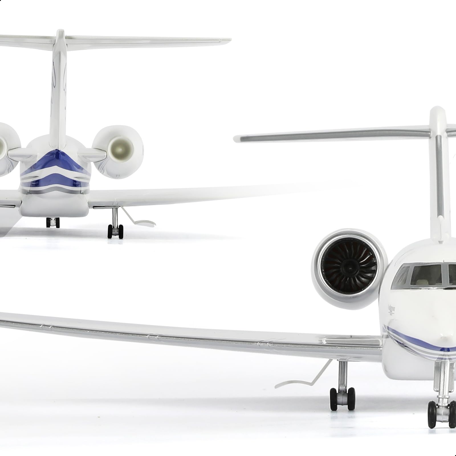 1/67 Maßstab G650 Privatjet Flugzeug Modellbausatz (45 cm) Großes Resin-Flugzeugmodell mit Ständer für Sammler und Luftfahrtenthusiasten, Kreatives Geschenk für Männer