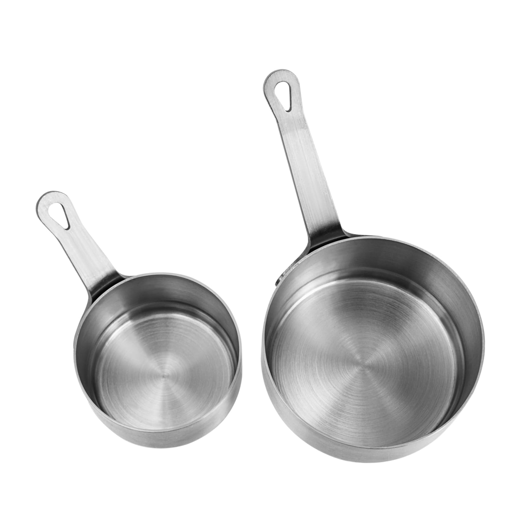 Unomor 2pcs Western Food Sauce Cup Dishes for Cooking Pinch Prep Bowls Reusable Portion Cups Mini Sauce Tray Gravy Pourer Pitcher Sauce Cups Sauce Dispenser Stainless Steel Silver
