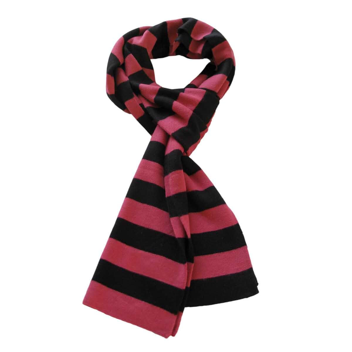 TrendsBlue Premium Soft Knit Striped Scarf Striped