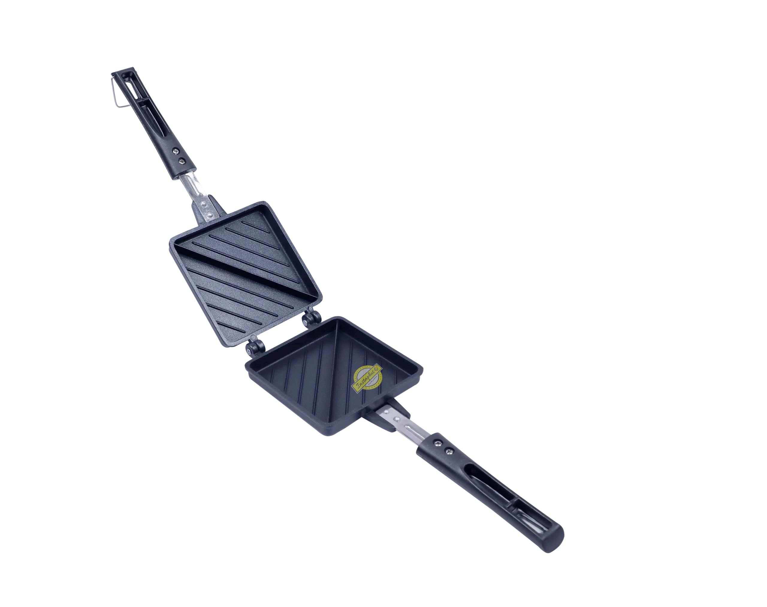 Instaplus Jumbo Gas toaster(2 cut) Superior Non-Stick Coating, Black