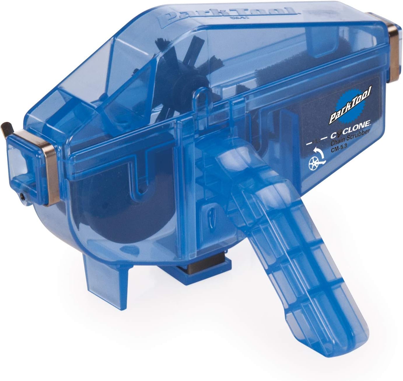 Park Tool Uniseks – Dla Dorosłych CM-5.3 Urządzenie do Czyszczenia Łańcuchów, Niebieski, M & Dr. Wack 2862 Olej do Łańcuchów Rowerowych F100, Przezroczysty, 50 ml