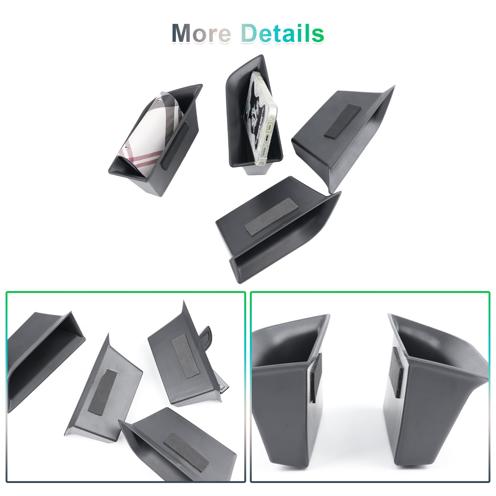 GAFAT Compatibile con Renault Austral/Espace 6 Vi 2023-2026 2027 Contenitore Portaoggetti, Austral E-Tech Hybrid 2025 Organizer Console Centrale della Porta [Porta di Casa & Posteriore 4 Pezzi]