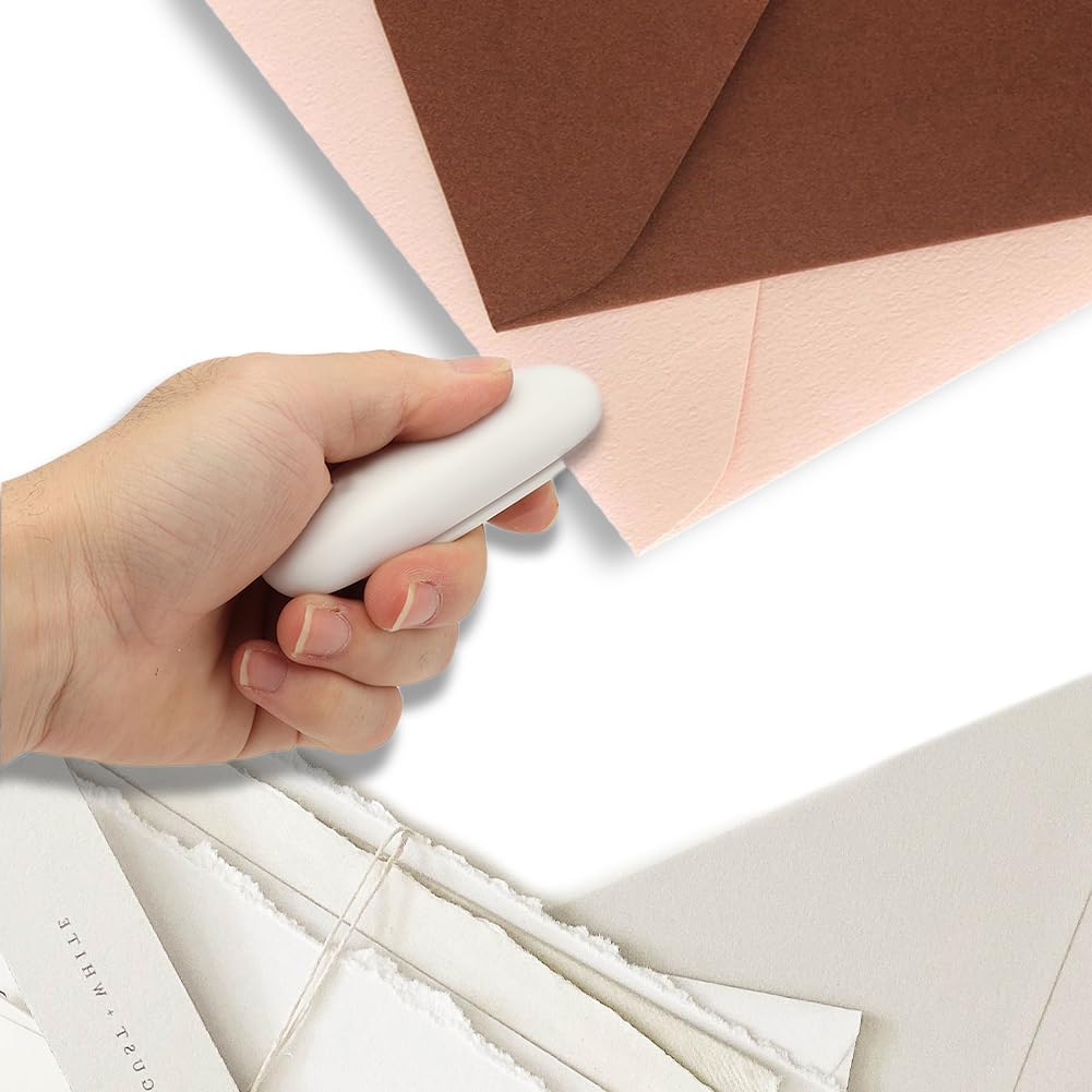 Mini Stapler, Small Stapler Compact Office Miniature Portable Leverage Structure Foldable Reliable Performance Gift for Home School Students Teachers Educators Crafters DIY Enthusiasts(White)