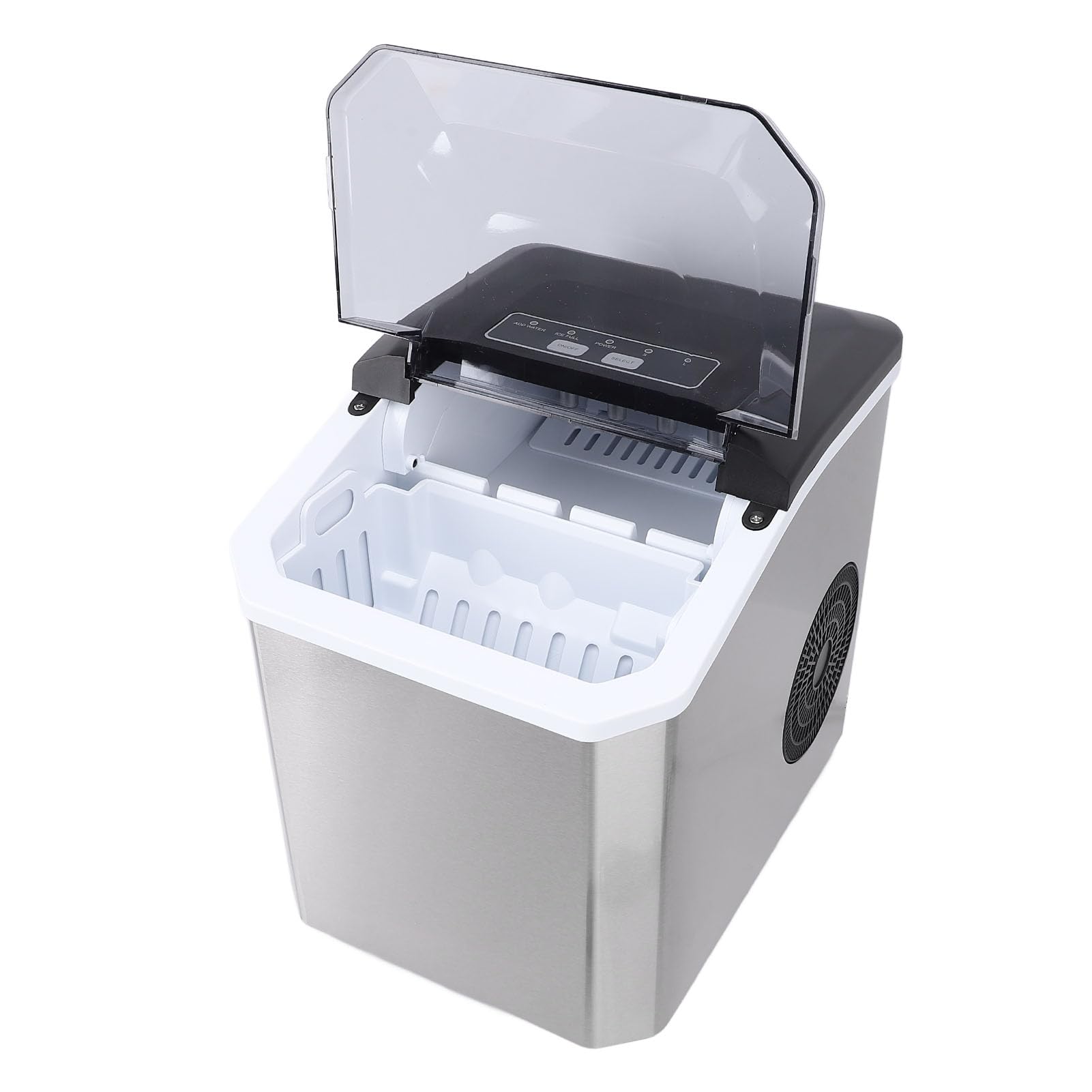 Chrees Máquina para Hacer Hielo en Encimera, 9 Cubitos Listos en 6 Minutos, Autolimpieza con Tanque de Agua de 1,3 L, Tamaños de Cubitos de Hielo Ajustables para Encimera de (Enchufe europeo 220V)
