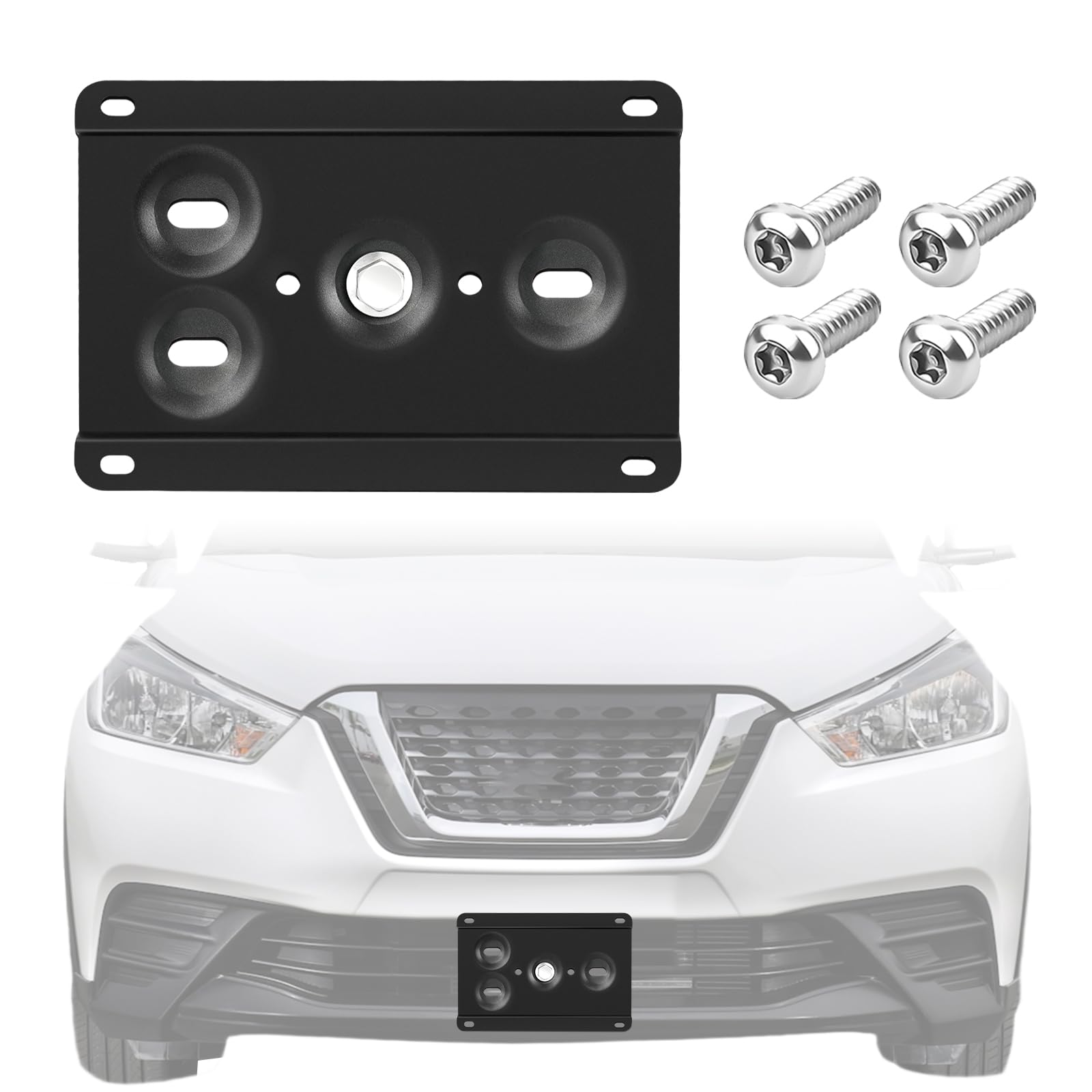 Amazon.com: No Drill Front License Plate Mount Compatible with