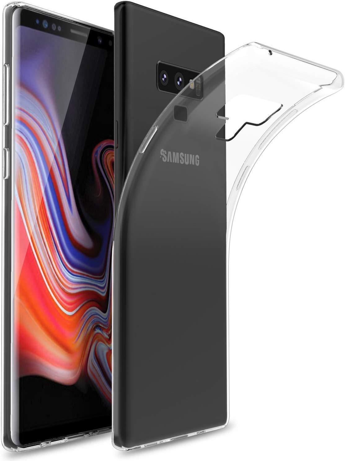 Colorcase Transparent Silicon Back Cover Case for Samsung Galaxy Note 9 - (Transparent) (B07GB16G9L) Amazon Price History, Amazon Price Tracker