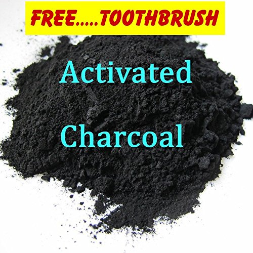 Activated Charcoal Powder Organic Coconut Carbon Food Grade - More Effective than Hardwood Activated Charcoal - Use for Teeth Whitening, Digestion, Detox - Ship by DHL with Tracking - 1lb (450g) Bulk