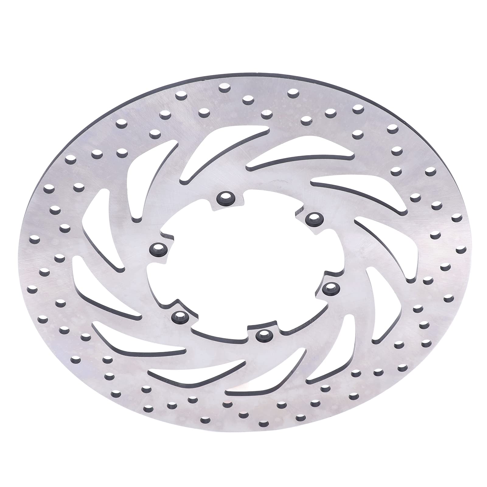 Syrisora Rotor de Disco de Freno Delantero de Motocicleta Metal de Alta Resistencia Resistente Al óxido Resistente Al Desgaste con Orificios de Disipación de Calor para F650GS F65