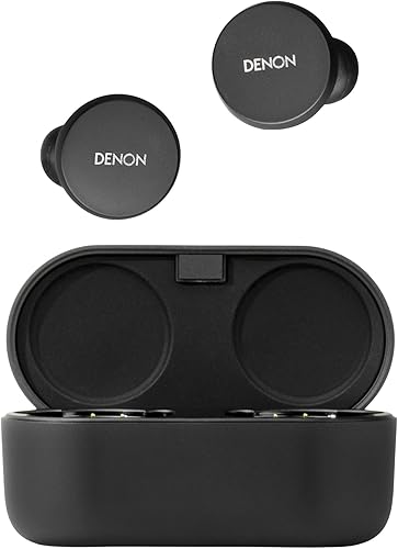 Denon PerL - Auriculares inalámbricos verdaderos, cancelación activa de ruido, Bluetooth, sonido personalizado con tecnología acústica adaptativa