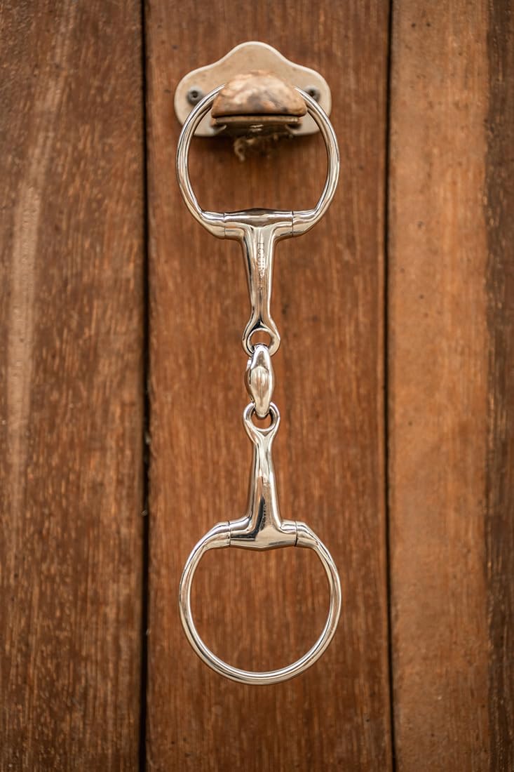 Equinate Olivenkopfgebiss Edelstahl 16mm doppelt gebrochen 13,5cm