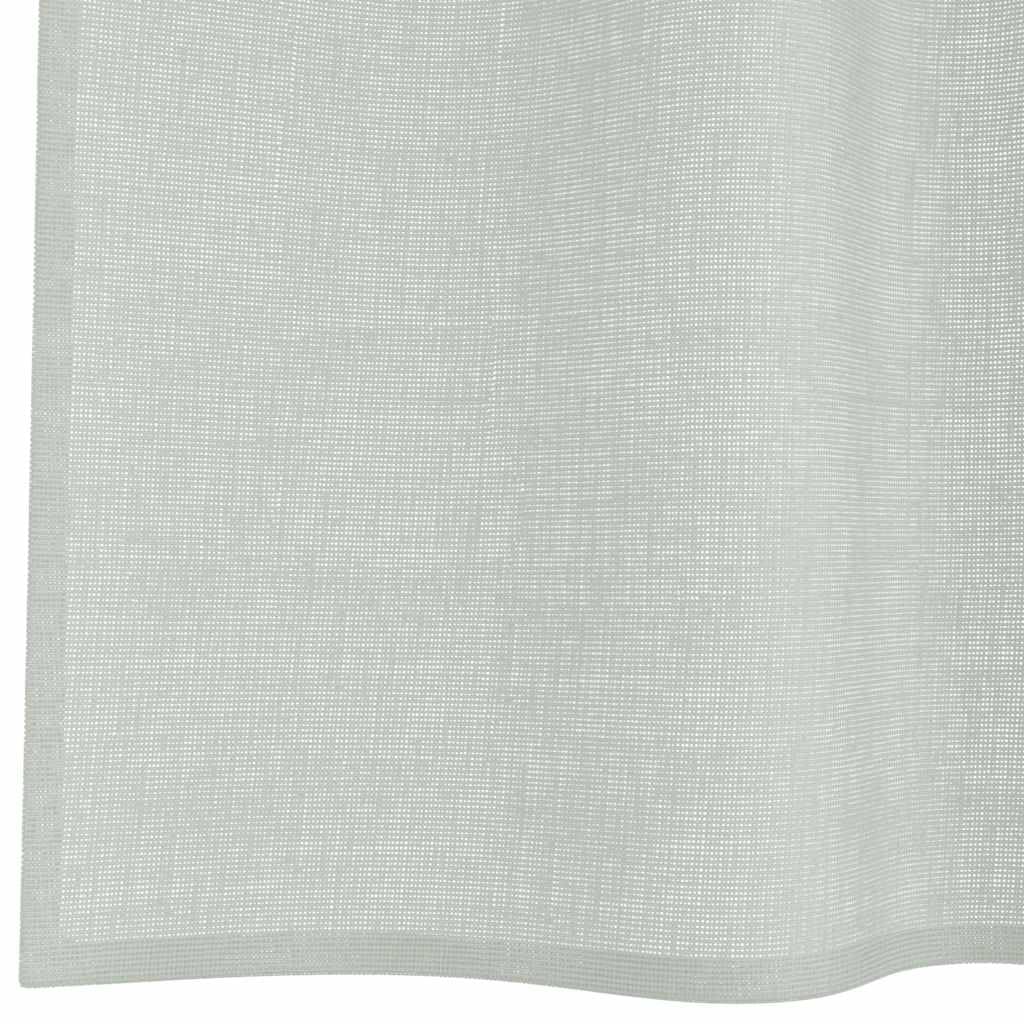 Zasłony woalowe z pętelkami, 2 sztuki, jasnoszare, 140 x 225 cm, 100% poliester, dekoracja okienna z ochroną przed wzrokiem i ochroną przed światłem, idealne do salonu, sypialni, kuchni
