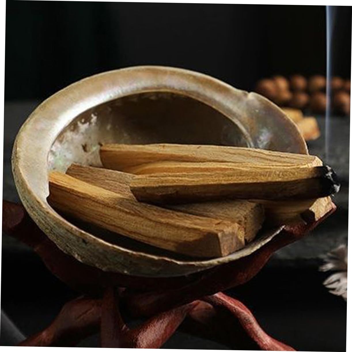 10 Piezas Unidades Varillas de Incienso Natural de Madera Purificadora para Aromaterapia y Limpiador para Hogar Relajante para Yoga y Interiores