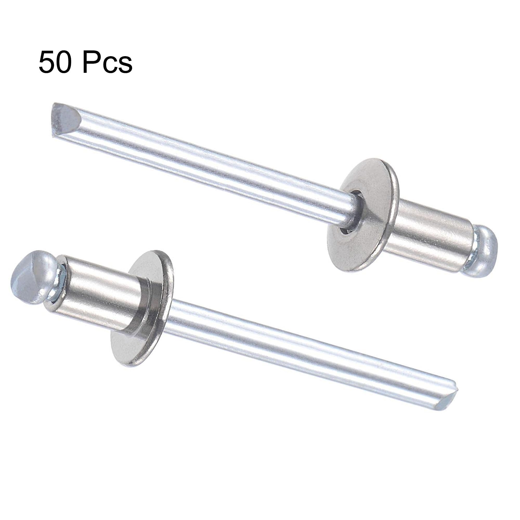 TA-VIGOR 50pcs 5mm x 8mm Blind Rivets, 304 Stainless Steel Pop Rivets with Flat Head - Image 3