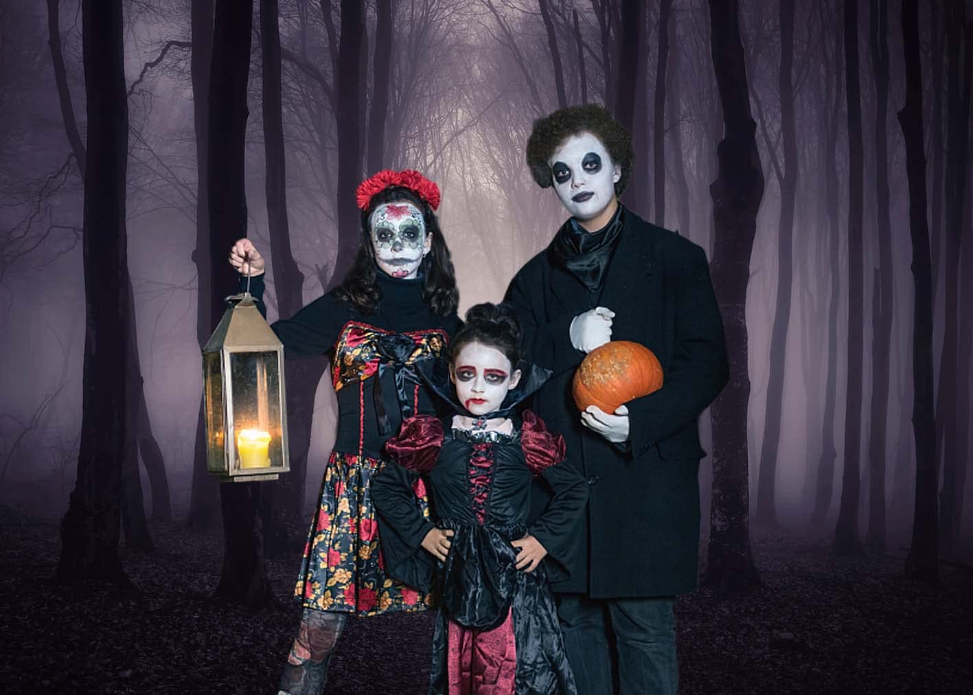 INRUI Halloween nebbioso foresta scura fotografia sfondo magia strega mago stregone fantasma a tema Banner Gloomy Grove mistero vampiro decorazioni sfondo (2,1 x 1,5 m)