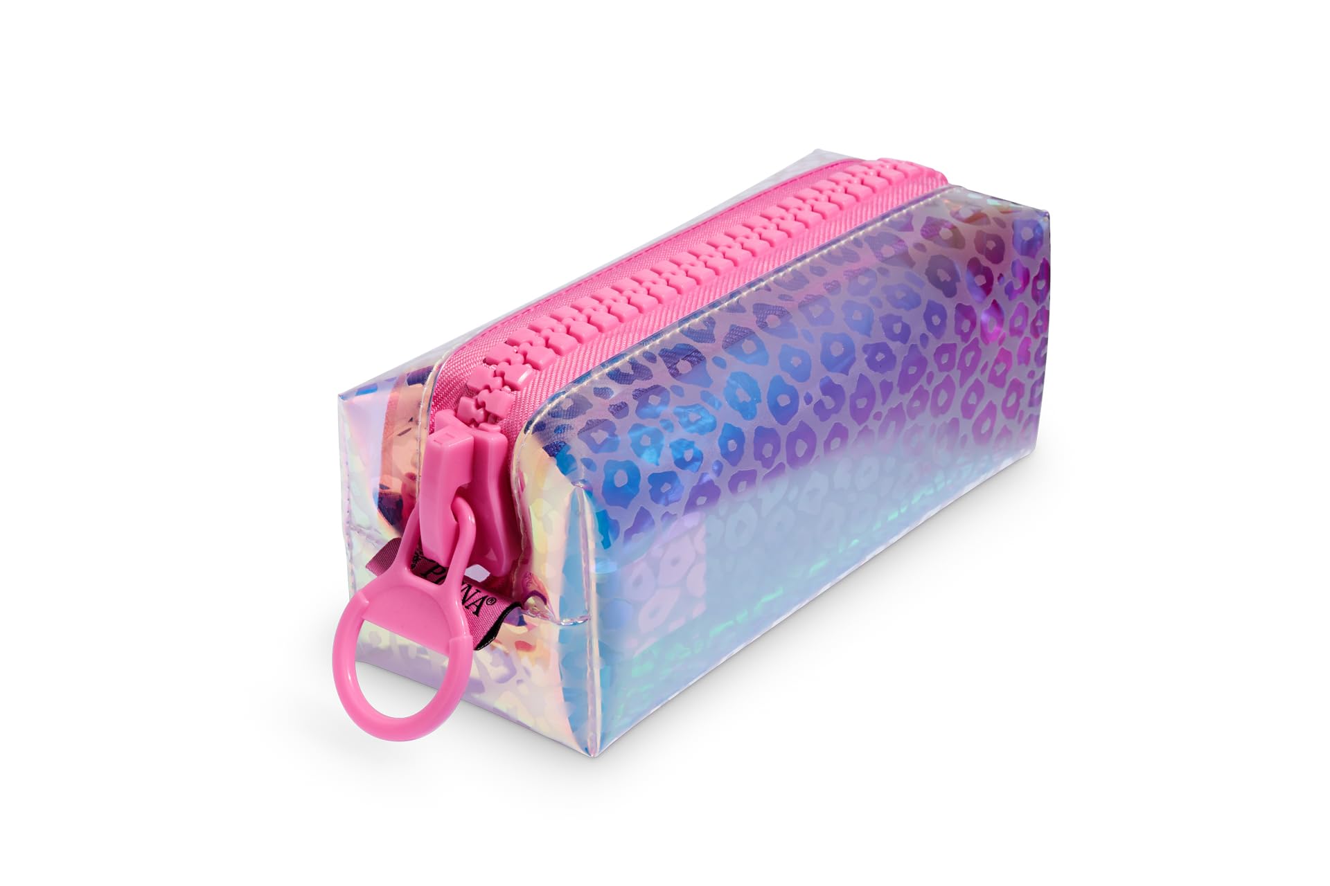 Pigna, Pencil Case Bag with Zip, Pink Iridescent Effect, Pack of 1