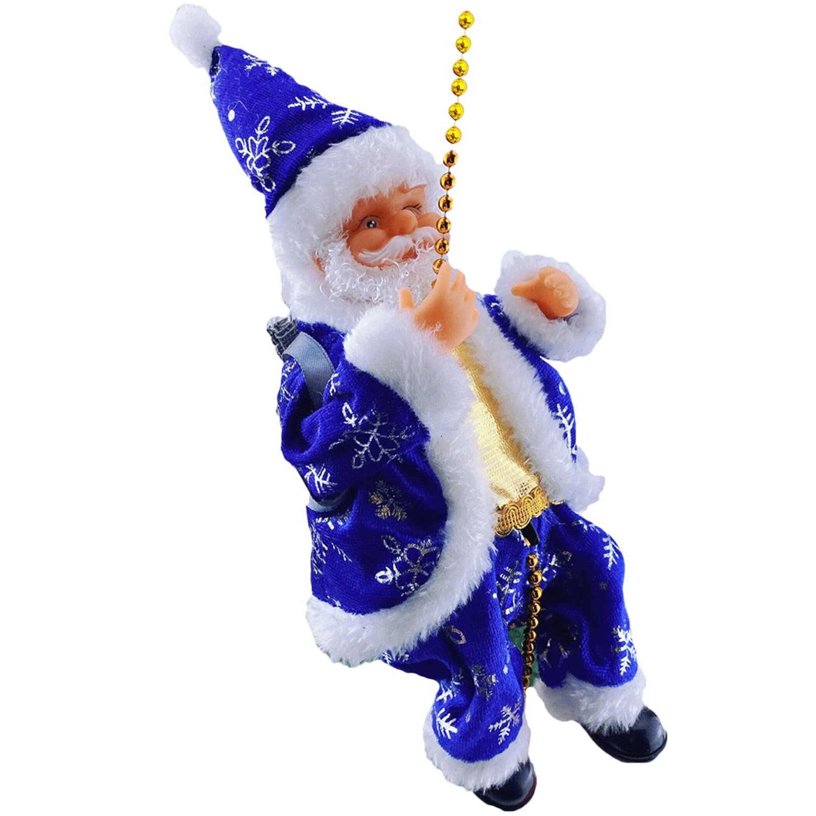 TONGFENG Santa Climbing Rope | Santa Climbing Ladder | Electric Chimney Climbing Santa Claus Toys | Reusable Electric Santa Claus Climbing Ladder Plush Toys for Kids Decoration