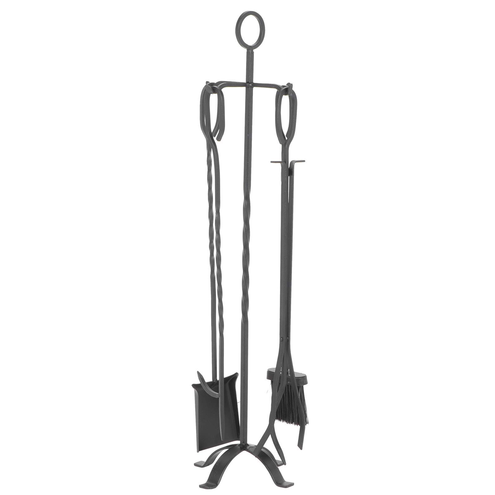 Focolare, Spazzola per caminetto, Strumenti per caminetto Neri più stabili Utensili per caminetto Perfetti Pinze per caminetto, Ferro Funzionale e Decorativo per camini a Gas A Leg