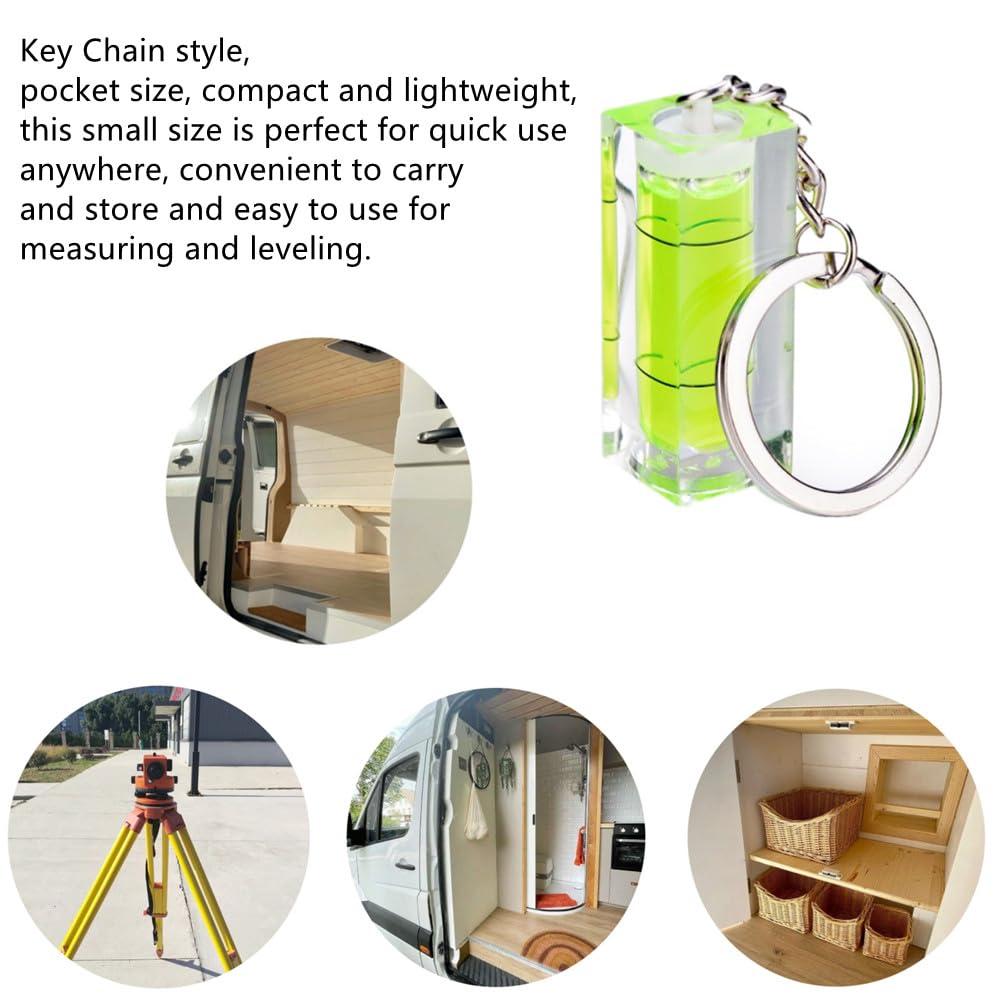 Mini Bubble Level Keychains - 3 Pack -6